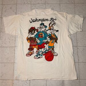 Looney Toons Cartoon Graphic T-Shirt - White